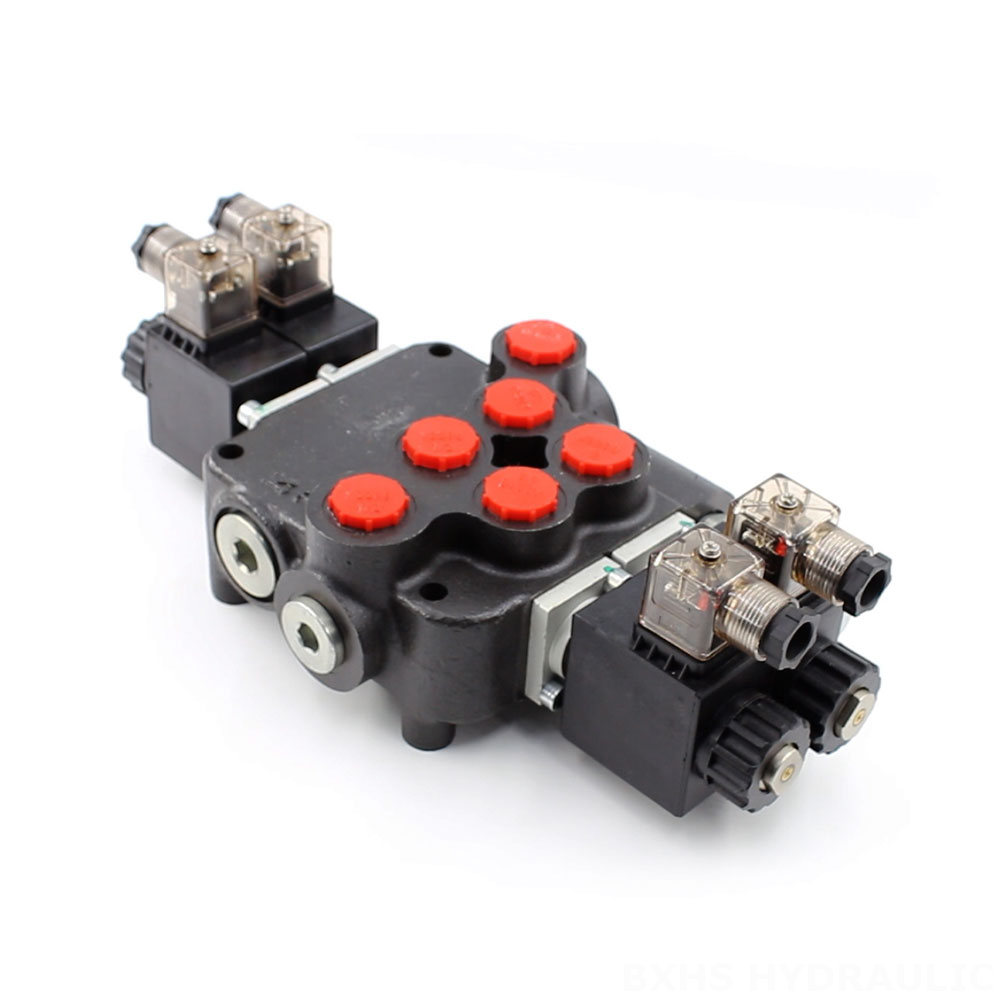 P80 Solenoid 2 Spool Monoblock Directional Valve image