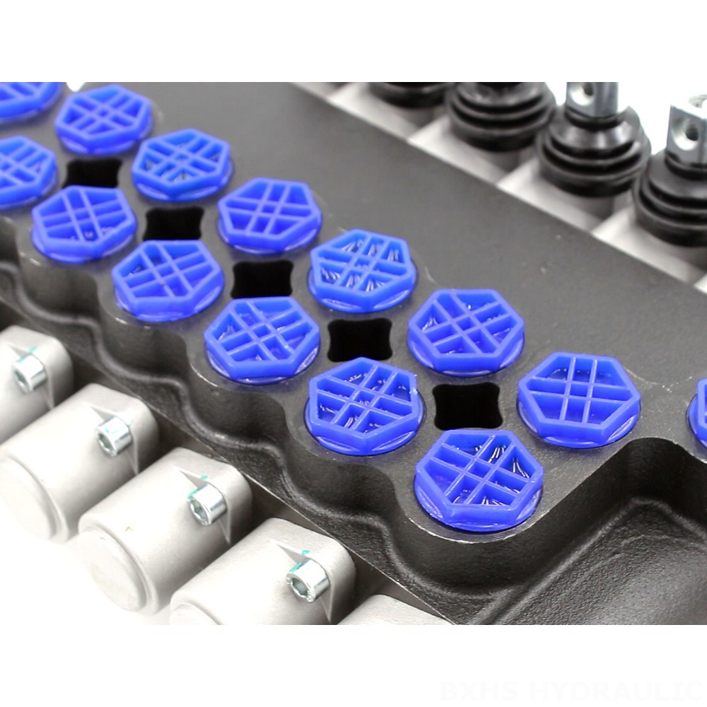 P80-AQF-G12-G34-OT Manual 6 Spool Monoblock Directional Valve detail image