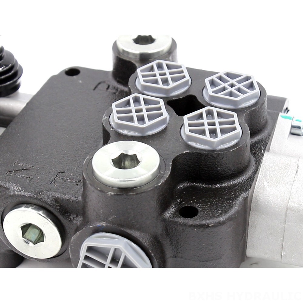 P80-G12-G34 Manual 2 Spool Monoblock Directional Valve detail image