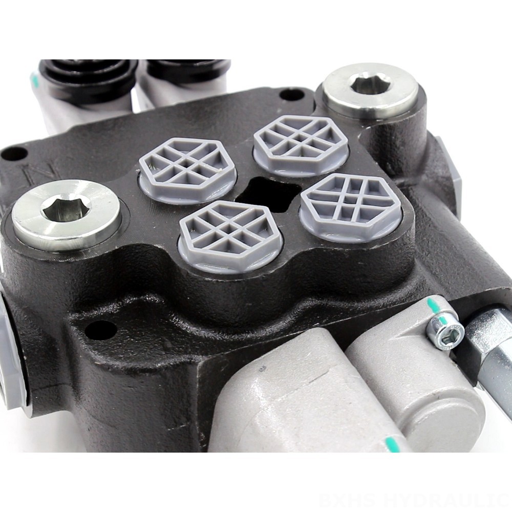 P80-G12-G34 Manual 2 Spool Monoblock Directional Valve detail image