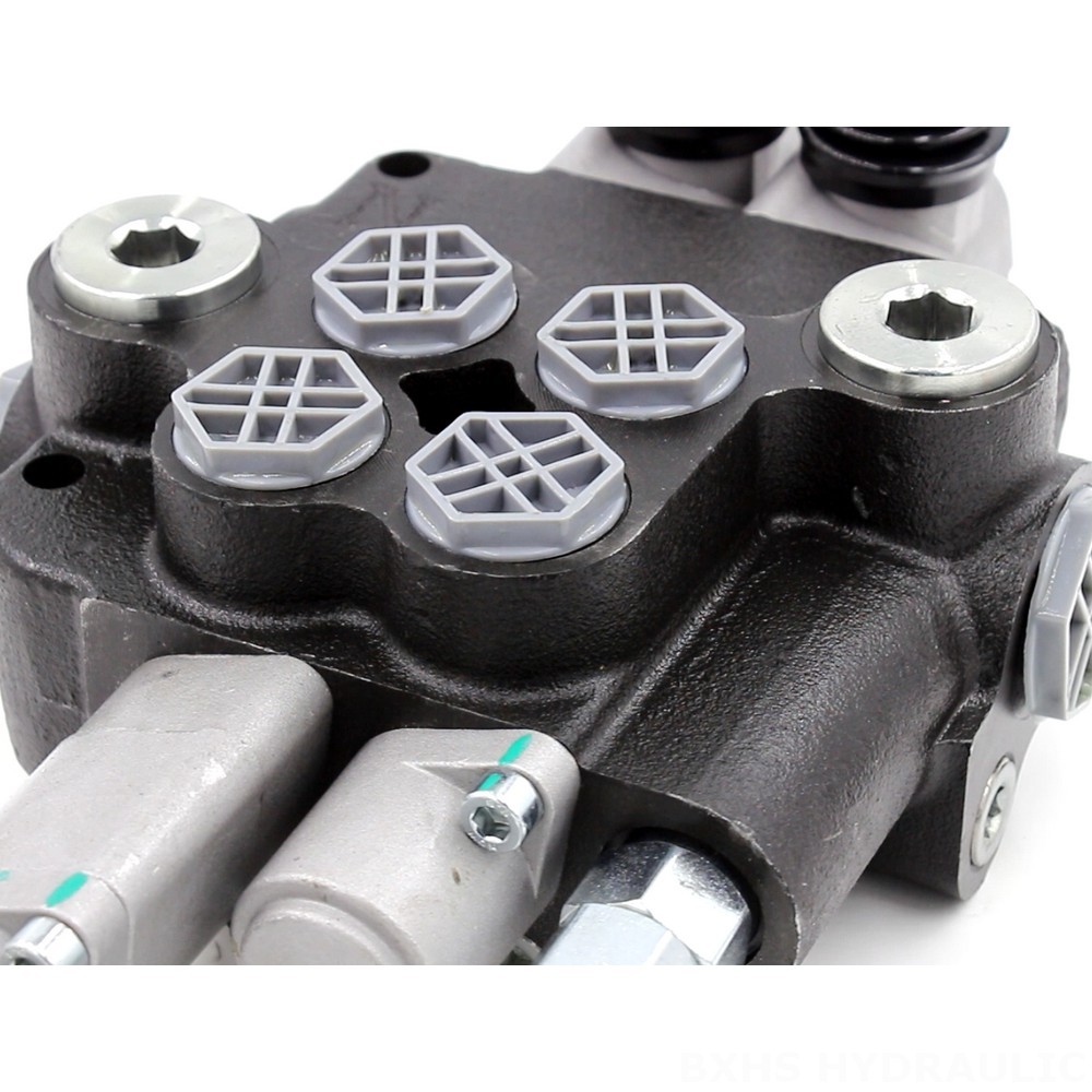 P80-G12-G34 Manual 2 Spool Monoblock Directional Valve detail image