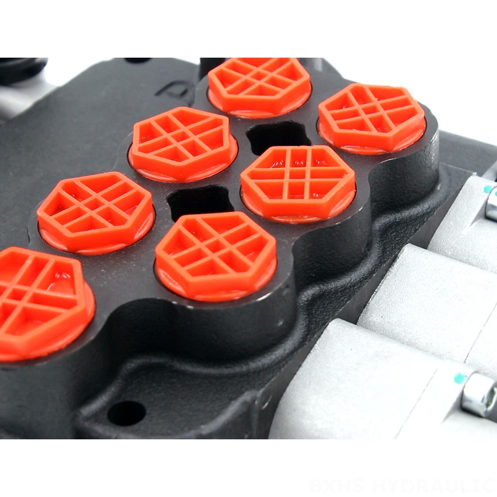 P80-G12-G34 Manual 3 Spool Monoblock Directional Valve detail image