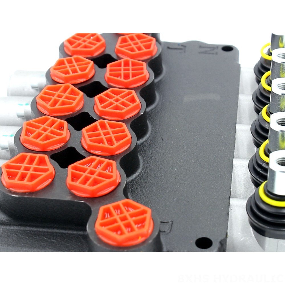 P80-G12-G38-OW Manual 5 Spool Monoblock Directional Valve detail image