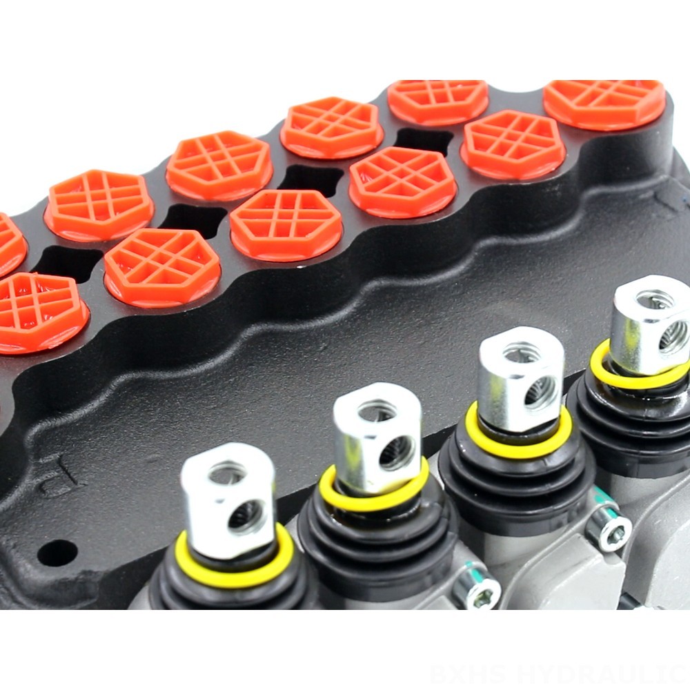 P80-G12-G38-OW Manual 5 Spool Monoblock Directional Valve detail image