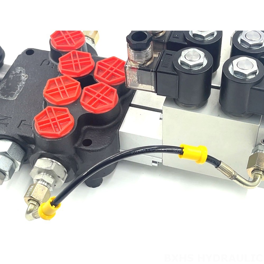 P80 Electro-hydraulic 2 Spool Monoblock Directional Valve detail image
