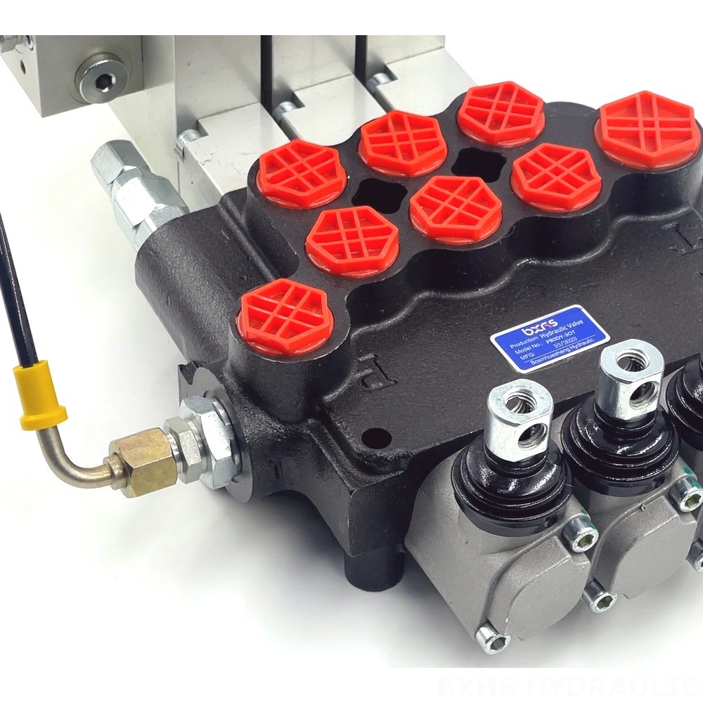 P80 Electro-hydraulic 3 Spool Monoblock Directional Valve detail image