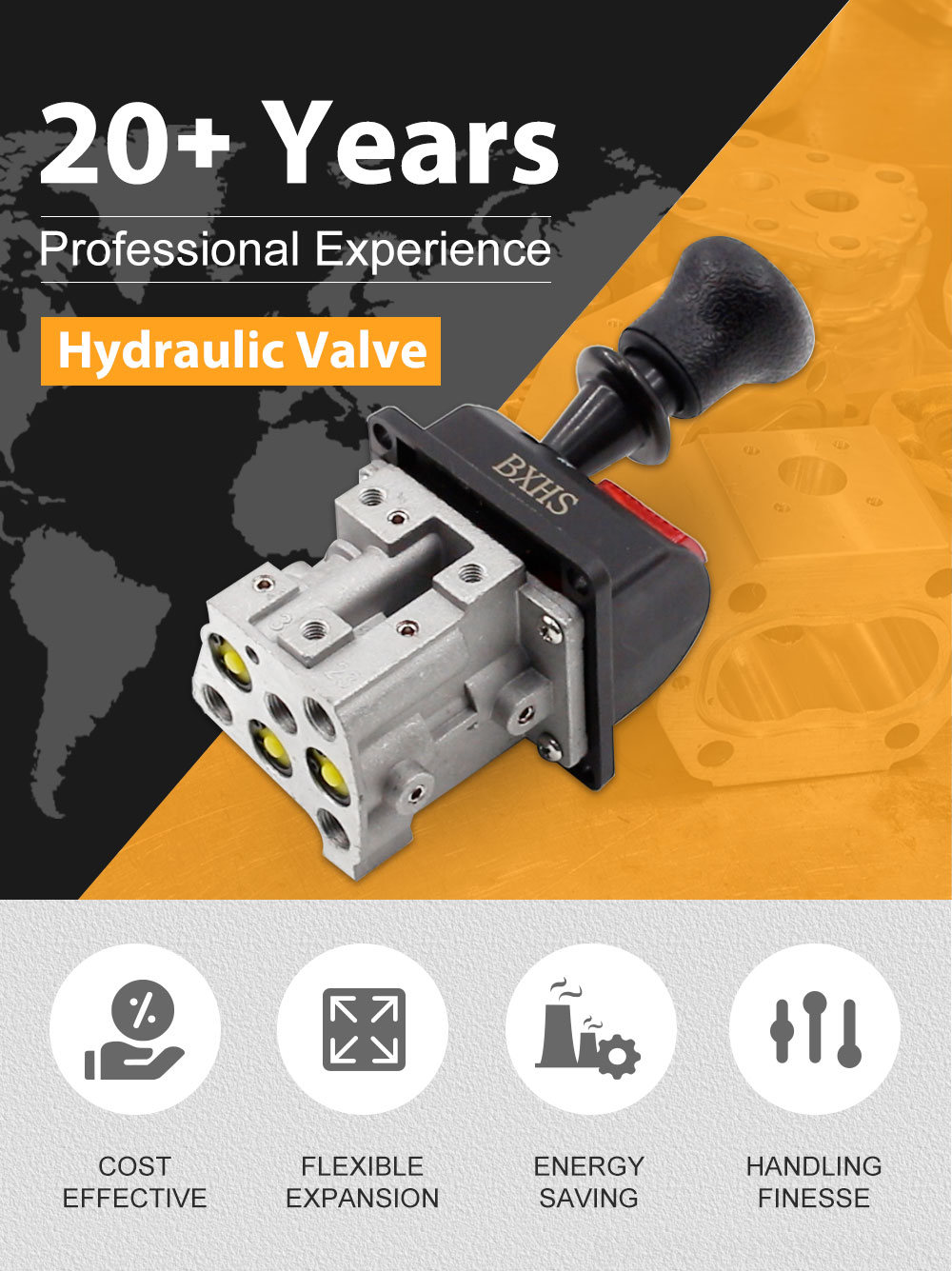 BKQF34-B Manual 1 Spool Pneumatic Control Valve detailed image