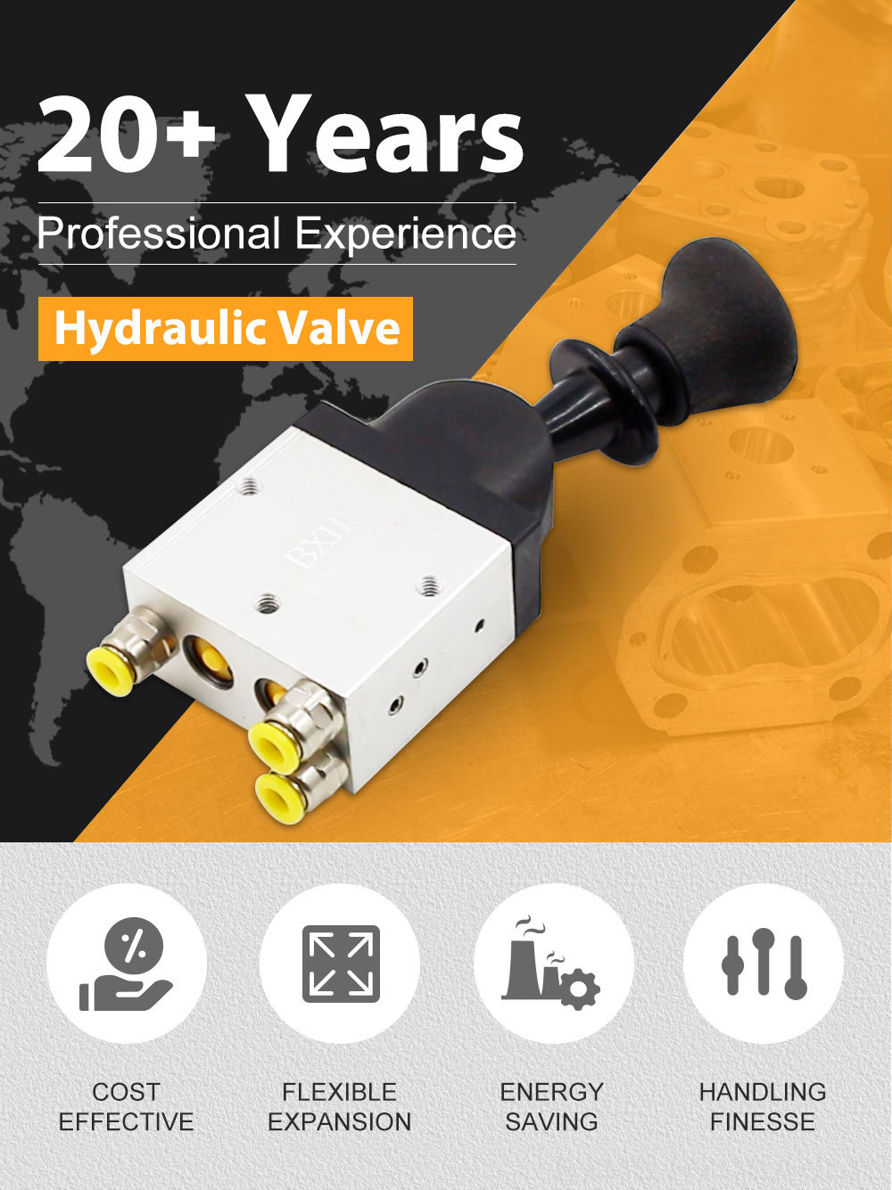 BKQF34-D Pneumatic 1 Spool Pneumatic Control Valve detailed image