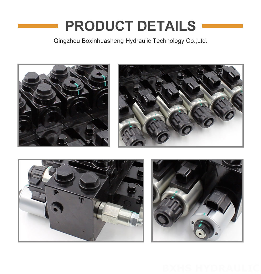 HDCF50 Solenoid 6 Spool Solenoid Control Valve detailed image