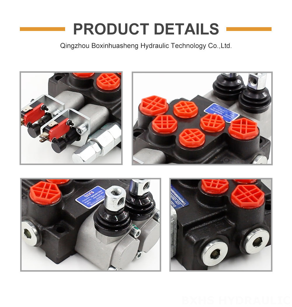 P40 Micro Switch Manual 2 Spool Monoblock Directional Valve detailed image